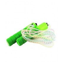 Brand Mall Adjustable Skipping Rope With Counter Green (0537)