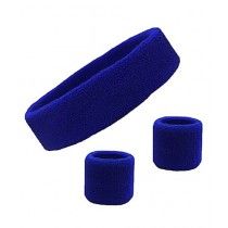 Brand Mall 3 Pcs Athletic Bands Set For Women - Blue