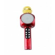 Cool Boy Mart Wireless Bluetooth Karaoke Microphone Mic USB Speaker Red (WS-1816)