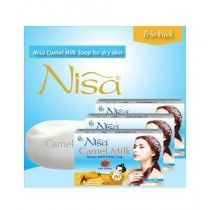 Nisa Camel Milk Beauty Whitening Soap For Dry Skin 110gm (Pack of 3)