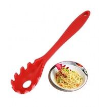 Easy Shop Noodles Serve Silicone Spoon Red