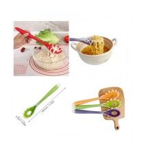 Easy Shop Noodles Serve Silicone Spoon Green