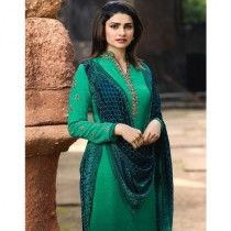 Aj Dukan Royal Crepe Embroidered Suit For Women (0185)