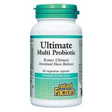 Natural Factors Ultimate Multi Probiotic Complex 12 Billion (60 Capsules)
