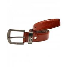 Beige Leather Belt For Men