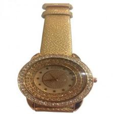 Gold Casual Disco Crystal Watch Gold