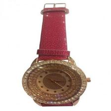 Pink Casual Disco Crystal Watch Pink