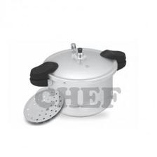 Chef Pressure Cooker With Steamer 7 Ltr CHEFF-022 Silver
