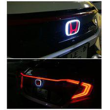 Honda Civic Mugen Red LED Logo Pair - Model 2018