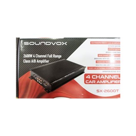 Soundvox 2600W 4 Channel Car Amplifier SX-2600T