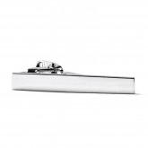 Executive Polished Silver Tone 1.5" Inch Tie Clip for Skinny Tie