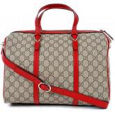 Gucci (Gucci) Gg Supreme Handbag 2-way Boston Bag Beige Red 322231