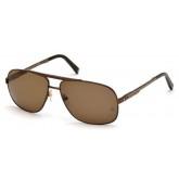 Montblanc Men's MB456S Metal Sunglasses BROWN 63