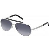 MontBlanc Men's MB454S Metal Sunglasses Graded Gray