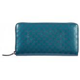 Gucci women's wallet leather coin case holder purse card bifold avel rock lux micro g blu