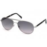 Montblanc Men's MB458S Metal Sunglasses GRAY 60