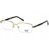 Montblanc MB 0488 Eyeglasses 030 Shiny Endura Gold