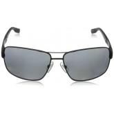 Hugo Boss B0521S Polarized Wrap Sunglasses Matte Black