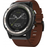 Garmin D2 Charlie Titanium Bezel with Leather and Silicone Bands