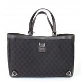 Gucci Brown Denim D Ring GG Handbag Abbey Tote Bag