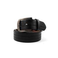 Black Leather Belt for Men Tajori