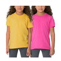 Pack of 2 - Pink And Yellow Kids T-Shirt For Girls Tajori
