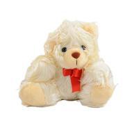 White - Cute Hairy Stuffed Teddy Bear For Her Tajori