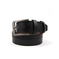 Black Leather Belt for Men Tajori
