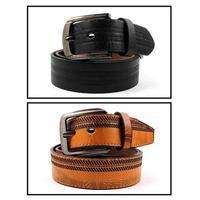 Pack of 2 Leather Belt for Men Tajori