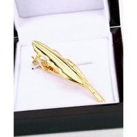Golden Leaf Tie Pin for Men Tajori