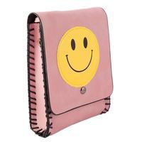 Pink Smiley Short Purse and Clutch with Long Belt Tajori