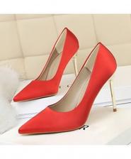 Red 10cm High Heels Glitter Stiletto Pumps Shoes