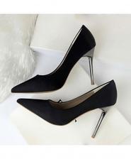 Black 10cm High Heels Glitter Stiletto Pumps Shoes