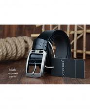 COWATHER Black cowhide genuine leather belts ARLB-002