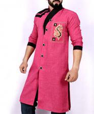 Pink Shairwani Embroidered Style Kurta ARK-949