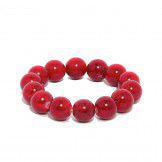 100 Degreez Blood Red Real Stone Bracelet for Unisex - JP-3470