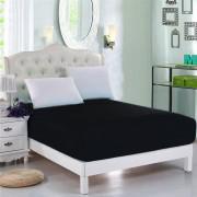 Black Jersey & Cotton Single Size Bed Sheet SB-Cotton2