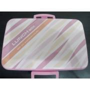 Colourful Pink Fancy 2-compartment High Quality Plastic Lunchbox