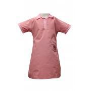 Trinity Methodist School Uniform for Girls Pink Frock Half Sleeves