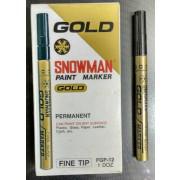 Snowman Golden Paint Marker