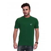 Independence Day Green Flag Print T-Shirt for Men
