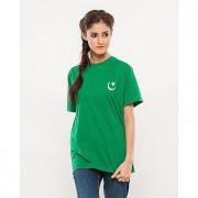 Green Independence Day Women Flag Print T-Shirt