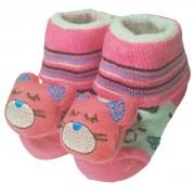Cuby Baby Shoes-Pink Bear-Cotton