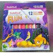 Goldfish 12 Wax Crayons For Children