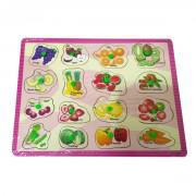 Fruits & Vegetables Learning-Wooden Puzzle