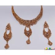 1 Karrat Gold Platted Jewellery Set with Earrings