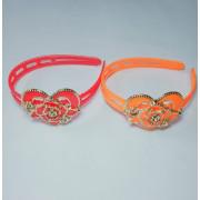 2 Crown heart shaped bands for girls