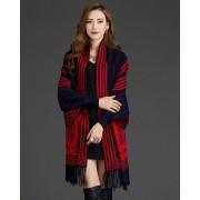 Black & Red Lining Shawl for Women