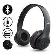 P47 Wireless Bluetooth Foldable Headset with Microphone- Black