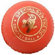 Special Synthetic Cricket Ball (Rubber Surface Practice Balls for Soft and Hard Bats) - Red